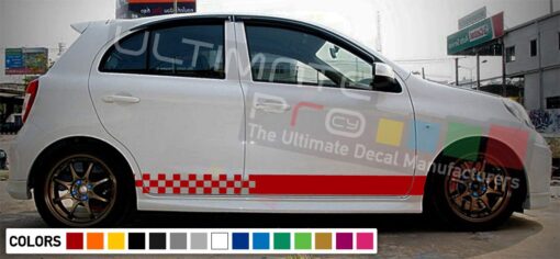 Decal Vinyl Stripes For Nissan Micra 2003-Present