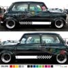 Stripes Decal Sticker Graphic Compatible with Mini Classic