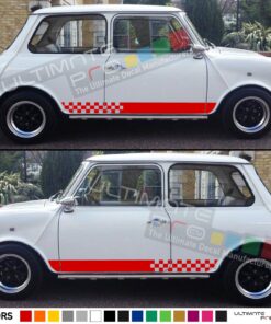 Stripes Decal Sticker Graphic Compatible with Mini Classic