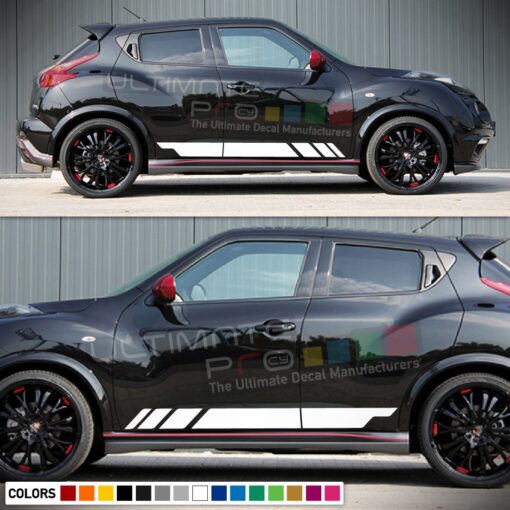 Sticker Vinyl Side Sport Stripes Compatible with Nissan Juke 2010-Present