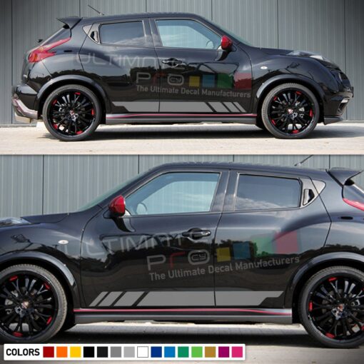 Sticker Vinyl Side Sport Stripes Compatible with Nissan Juke 2010-Present