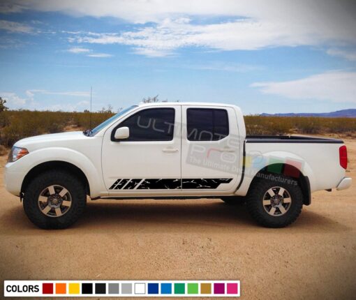 Distressed Sticker Stripe for Nissan Frontier 3rd 2nd generation 2014-Present