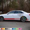 Decal Sticker Vinyl Side Stripe Kit Compatible with Audi A4 2008-Present