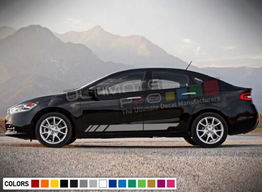 Side Door Stripes Decal Vinyl For Dodge Dart 2015 - Present