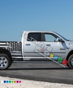 American Flag Decals Tail Sticker Kit Compatible with Dodge Ram