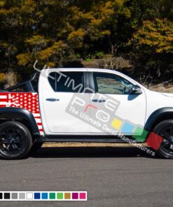 Decal Sticker Graphic Bed Destorder US Flag Kit Toyota Hilux