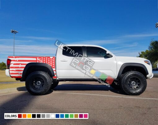 American Flag Decal Vinyl Bed Destorder US Flag Kit Toyota Tacoma