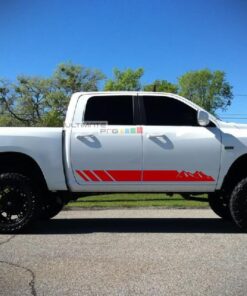 2x Decal Sticker Graphic Side Mountain Stripes Dodge Ram 2009-2017 1500 2500