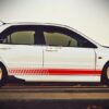 2x Decal Sticker Vinyl Side Racing Stripes Mitsubishi Lancer Evolution 8 GSR MR SE