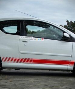 Decal Sticker Vinyl Side Racing Stripes Peugeot 107 2005-2014
