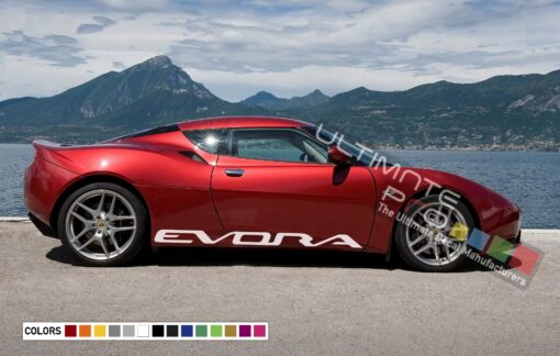 Decal Sticker Vinyl side Door Stripes For Lotus Evora Supercharged