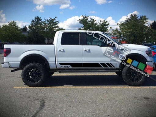 Side Stripes Decal Sticker Graphic Compatible with Ford F150 Series