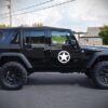 2x Stars Decal Side Distressed Star Sticker Jeep Wrangler RUBICON Jk