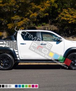 Decal Sticker Graphic Bed Destorder US Flag Kit Toyota Hilux 