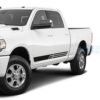 3 Line Stripes Side Door Decals Graphics Vinyl For Dodge Ram Crew Cab 3500 Bed 64 Black /