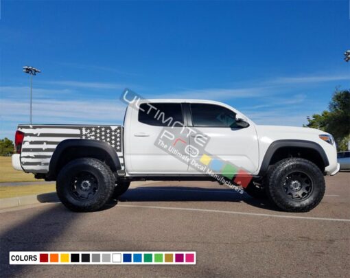 American Flag Decal Vinyl Bed Destorder US Flag Kit Toyota Tacoma