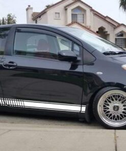 Sport Side Stripes Decal Sticker Vinyl Toyota Yaris Vitz 2nd Gen