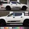 Sticker Side Stripes Compatible with Mitsubishi L200