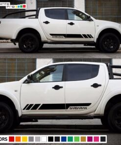 Sticker Side Stripes Compatible with Mitsubishi L200