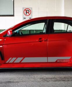 Sport Decal Sticker Vinyl Side Racing Stripes with Mitsubishi Lancer