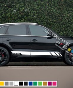 Decal Sticker Vinyl Side Sport Stripe Kit Compatible with Audi Q5