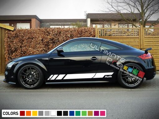 Sport Decal Sticker Vinyl Side Racing Stripes Compatible with Audi