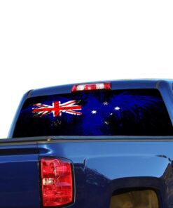 Flag Australia Perforated for Chevrolet Silverado decal 2015 - Present