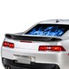 Blue Flames Perforated for Chevrolet Camaro decal 2015 - Present