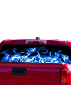 Blue Flames Perforated for Chevrolet Colorado decal 2015 - Present