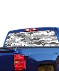 White Camo Perforated for Chevrolet Silverado decal 2015 - Present