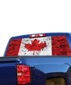 Canada Flag Perforated for Chevrolet Silverado decal 2015 - Present