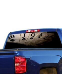 Play Cards Perforated for Chevrolet Silverado decal 2015 - Present