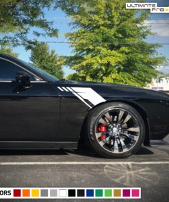 Side Fender Stripes Decal Vinyl For Dodge challenger RT SRT8 2008 - Present