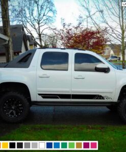 Side door Design Sticker, vinyl for Chevrolet Avalanche decal 2015 - Present