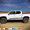 Side Lines Decals, vinyl Design for Chevrolet Colorado decal 2012 - Present