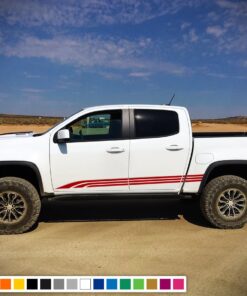 Side Lines Decals, vinyl Design for Chevrolet Colorado decal 2012 - Present