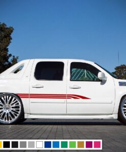Line stripes sticker, vinyl design for Chevrolet Avalanche decal 2015 - Present
