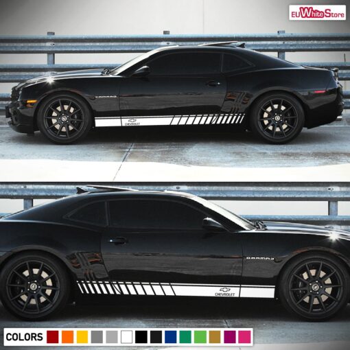 Side door stripes, vinyl design for Chevrolet Camaro decal 2006 - Present