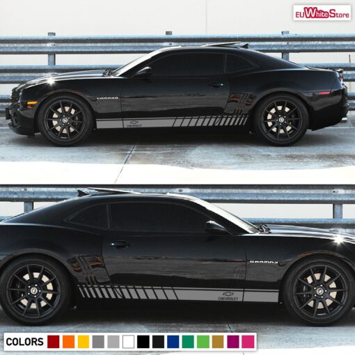 Side door stripes, vinyl design for Chevrolet Camaro decal 2006 - Present