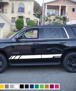 Side door letters stripes, vinyl design for Chevrolet Tahoe decal 2008 - Present