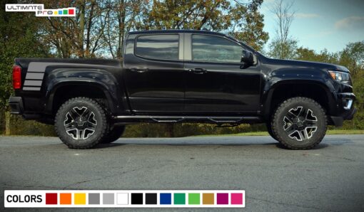 Side Bed decal, vinyl design for Chevrolet Colorado decal 2012 - Present