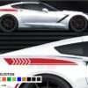 Side sticker stripes for Chevrolet Corvette Stingray decal 2012 - Present