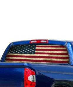 Flag USA Perforated for Toyota Tundra decal 2007 - Present