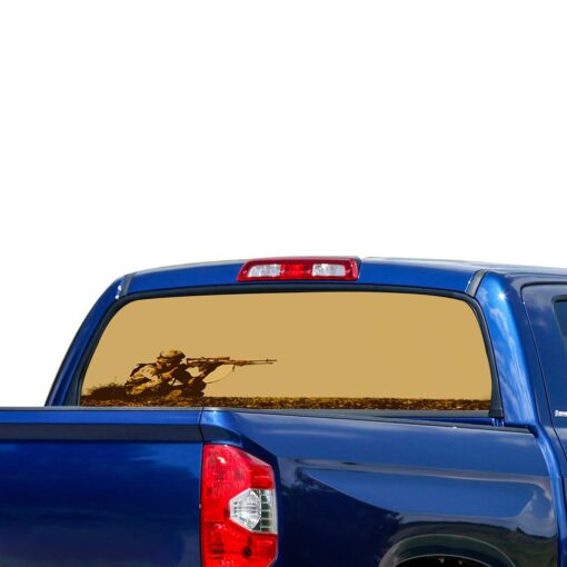 Army Sniper Perforated for Toyota Tundra decal 2007 - Present