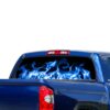 Blue Flames Perforated for Toyota Tundra decal 2007 - Present