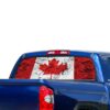 Canada Flag Perforated for Toyota Tundra decal 2007 - Present