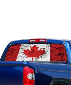 Canada Flag Perforated for Toyota Tundra decal 2007 - Present