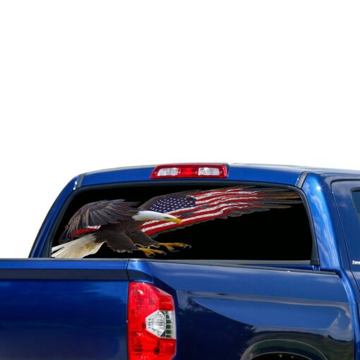 USA Eagle 1 Perforated for Toyota Tundra decal 2007 - Present