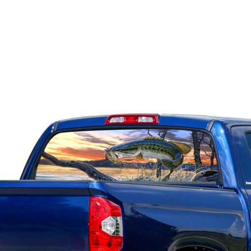 Fishing Perforated for Toyota Tundra decal 2007 - Present