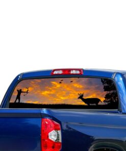 Deer Hunting Perforated for Toyota Tundra decal 2007 - Present